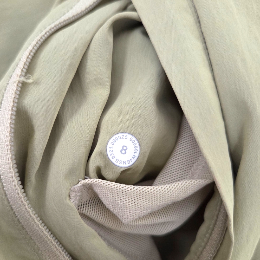 Lululemon Evergreen Anorak Packable Jacket Pullover Womens 8 Green Windbreaker - Picture 16 of 16